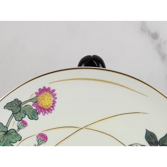 Satsuma Jenni Wren Harvest Morning Wild Chamomile Plate Wall Decor 7 1/2" Japan - Picture 6 of 14